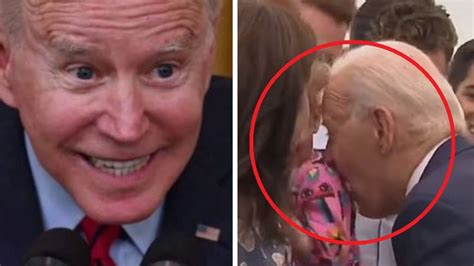 biden nibbles baby|Joe Biden seen nibbling on ‘frightened’ child's shoulder  .